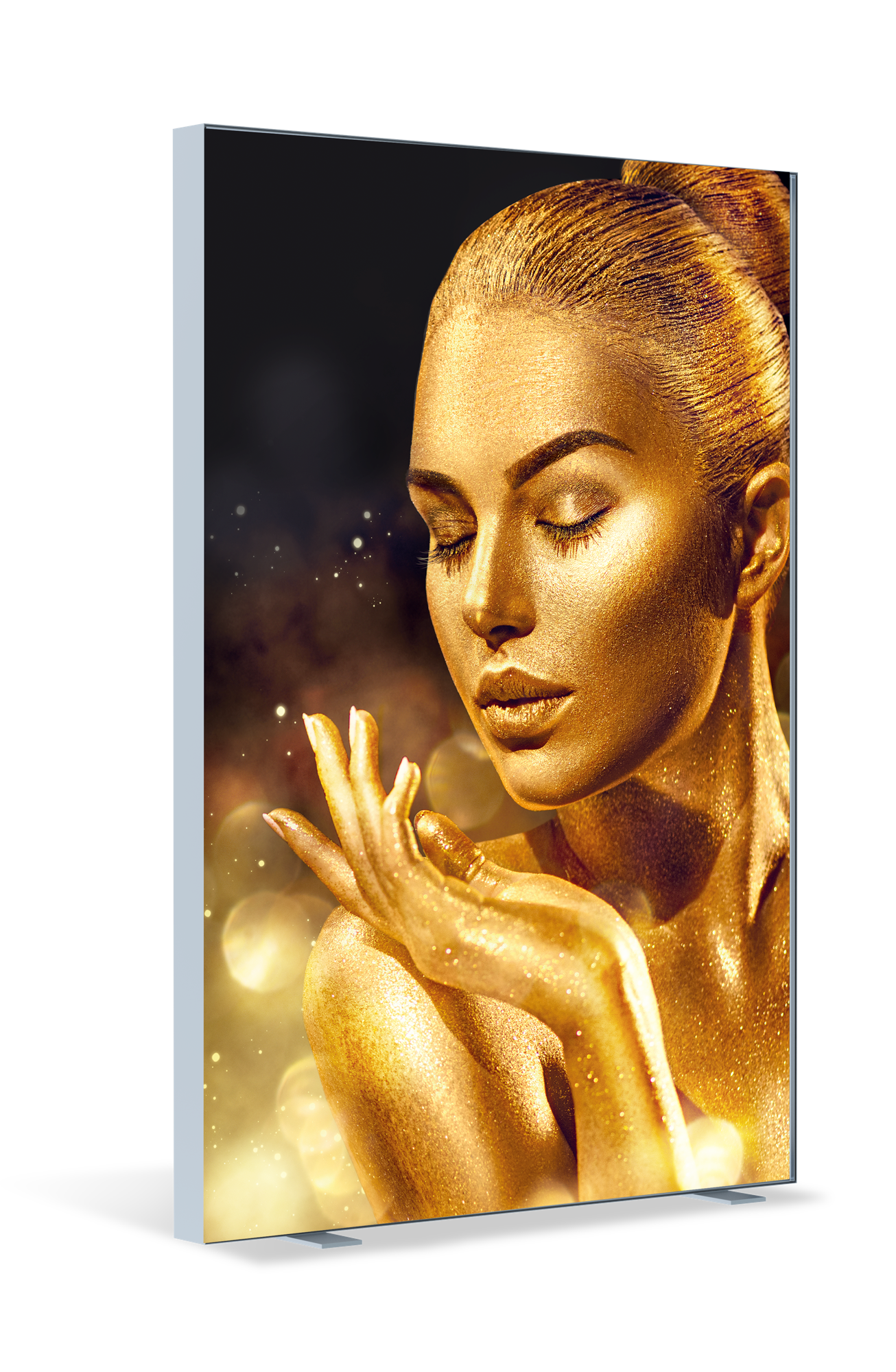 ambientWall hochkant mit goldener Frau